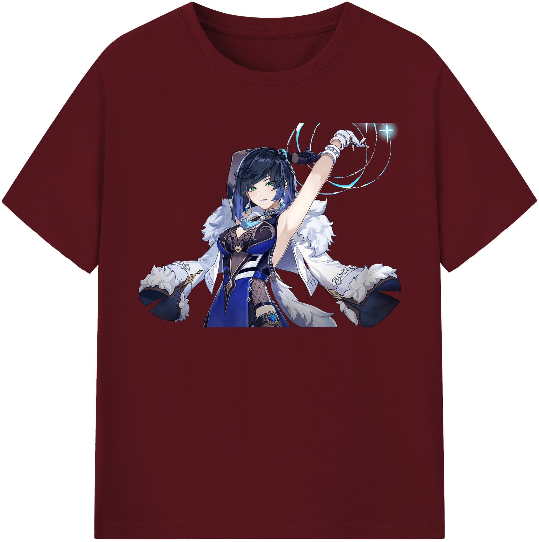 げんし神 夜兰 やらん genshin Yaran 綿100％半袖Tシャツ（フロントプリント）